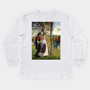 Sir Lancelot and Queen Guinevere - James Archer Kids Long Sleeve T-Shirt